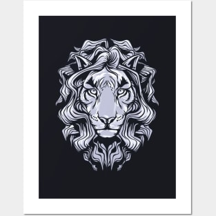 White King Lion Posters and Art